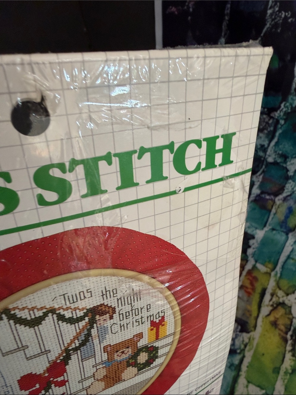 Designs For The Needle Red Framing Hoop - Night Before Christmas Cross Stitch - Picture 3 of 7